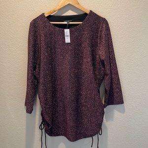 Lane Bryant glitter blouse
